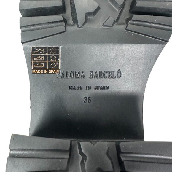 New Paloma Barcelo Sander Navy Leather Chelsea Platform Boots 6, Y2K, Streetwear - Picture 10 of 12